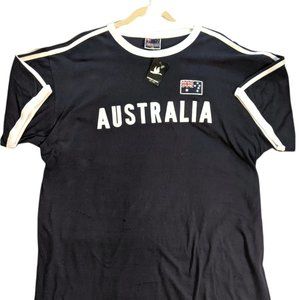 National Australia Embordered Navy Men's Shirt New with Tags XXL